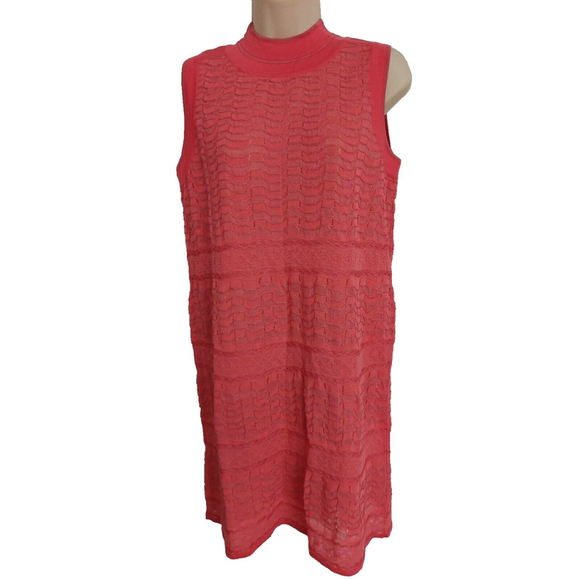 M by Missoni Dresses & Skirts - MISSONI Retro 60s Peachy Pink Knit Sleevesless Sheath Dress Size 42 US 6 $895